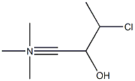 3-氯-2-羟基-N,N,N-三甲基丁腈 结构式