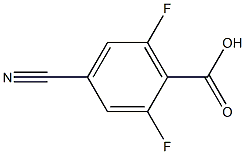 4-氰基-2,6-二氟苯甲酸,,结构式