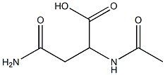 N-乙酰-DL-天门冬酰胺, , 结构式
