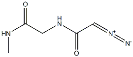 ACETAMIDE,2-((DIAZOACETYL)AMINO)-N-METHYL- Structure