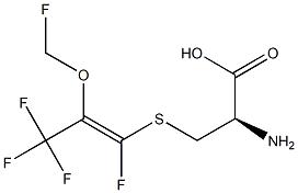 (Z)-S-(1-FLUORO-2-FLUOROMETHOXY-2-(TRIFLUOROMETHYL)VINYL)-L-CYSTEINE 结构式