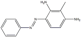 2,4-DIAMINO-3-METHYLAZOBENZENE Struktur