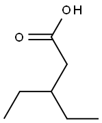 PENTANOICACID,3-ETHYL- Structure