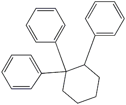 1E,3E,5E-トリフェニルシクロヘキサン 化学構造式