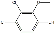 3,4-DICHLOROGUAIACOL 结构式