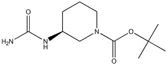 S-3-(Carbamylamino)-N-Boc-piperidine 结构式