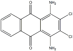 1,4-DIAMINO-2,3-DICHLORANTHRAQUINONE Structure