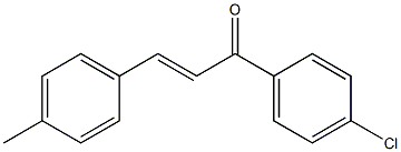 (E)-1-(4-chlorophenyl)-3-p-tolylprop-2-en-1-one Struktur