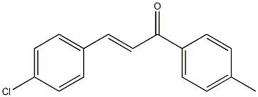 (E)-3-(4-chlorophenyl)-1-p-tolylprop-2-en-1-one Struktur