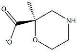 (R)-Methylmorpholine-2-carboxylate Struktur
