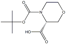 R/S-4-BOC-MORPHOLINE-3-CARBOXYLIC ACID Structure