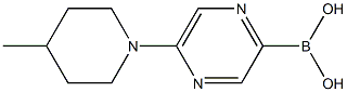 5-(4-METHYLPIPERIDIN-1-YL)PYRAZINE-2-BORONIC ACID Structure