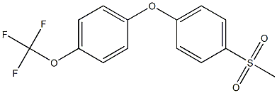 1-METHANESULFONYL-4-[4-(TRIFLUOROMETHOXY)PHENOXY]BENZENE Struktur