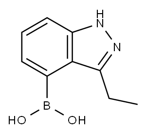 (3-ETHYL-1H-INDAZOL-4-YL)BORONIC ACID Structure