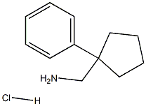 1-(1-PHENYLCYCLOPENTYL)METHANAMINE HYDROCHLORIDE Structure