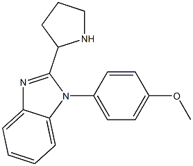 1-(4-METHOXY-PHENYL)-2-PYRROLIDIN-2-YL-1H-BENZOIMIDAZOLE Structure