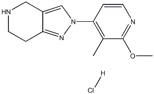 2-(2-METHOXY-3-METHYLPYRIDIN-4-YL)-4,5,6,7-TETRAHYDRO-2H-PYRAZOLO[4,3-C]PYRIDINE HYDROCHLORIDE
