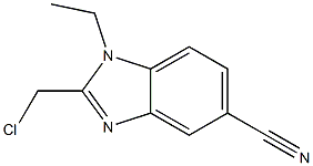 2-(CHLOROMETHYL)-1-ETHYL-1H-BENZIMIDAZOLE-5-CARBONITRILE