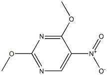 2,4-ジメトキシ-5-ニトロピリミジン 化学構造式