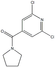 2,6-DICHLORO-4-(PYRROLIDIN-1-YLCARBONYL)PYRIDINE Structure