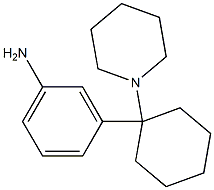 3-[1-(1-ピペリジニル)シクロヘキシル]アニリン 化学構造式