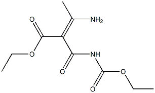 ETHYL (2E)-3-AMINO-2-[(ETHOXYCARBONYL)CARBAMOYL]BUT-2-ENOATE Structure