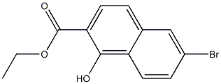 ETHYL 6-BROMO-1-HYDROXY-2-NAPHTHOATE Structure