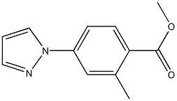 METHYL 2-METHYL-4-(1H-PYRAZOL-1-YL)BENZOATE Structure
