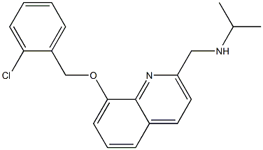 N-({8-[(2-CHLOROBENZYL)OXY]QUINOLIN-2-YL}METHYL)PROPAN-2-AMINE