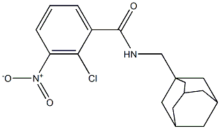 N-(ADAMANTAN-1-YLMETHYL)-2-CHLORO-3-NITROBENZAMIDE Struktur