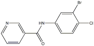 N-(3-bromo-4-chlorophenyl)nicotinamide Structure