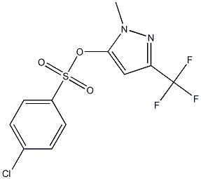 1-methyl-3-(trifluoromethyl)-1H-pyrazol-5-yl 4-chlorobenzene-1-sulfonate Structure
