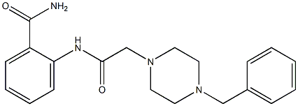 2-{[2-(4-benzylpiperazino)acetyl]amino}benzenecarboxamide Structure