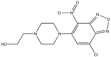 2-[4-(7-chloro-4-nitro-2,1,3-benzoxadiazol-5-yl)piperazino]-1-ethanol Structure