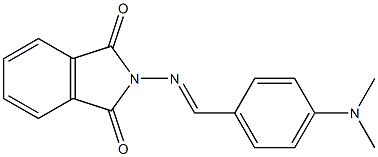 2-{[4-(dimethylamino)benzylidene]amino}isoindoline-1,3-dione Struktur
