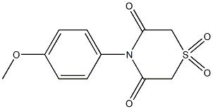 4-(4-methoxyphenyl)-1lambda~6~,4-thiazinane-1,1,3,5-tetraone
