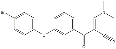 (E)-2-[3-(4-bromophenoxy)benzoyl]-3-(dimethylamino)-2-propenenitrile