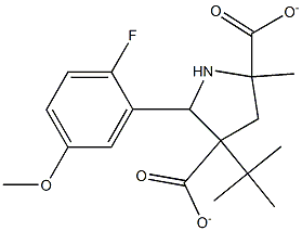 4-(tert-butyl) 2-methyl 5-(2-fluoro-5-methoxyphenyl)-2,4-pyrrolidinedicarboxylate Structure
