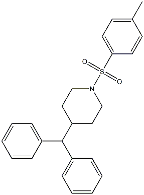 4-benzhydryl-1-[(4-methylphenyl)sulfonyl]piperidine