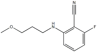 2-fluoro-6-[(3-methoxypropyl)amino]benzonitrile Struktur