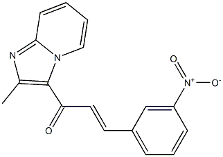 (E)-1-(2-methylimidazo[1,2-a]pyridin-3-yl)-3-(3-nitrophenyl)-2-propen-1-one 结构式