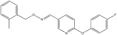 6-(4-fluorophenoxy)nicotinaldehyde O-(2-methylbenzyl)oxime Struktur