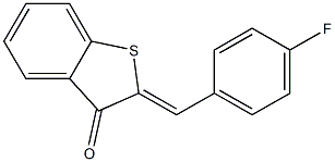 2-(4-fluorobenzylidene)-2,3-dihydrobenzo[b]thiophen-3-one Struktur