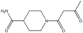 1-(3-oxobutanoyl)piperidine-4-carboxamide Structure