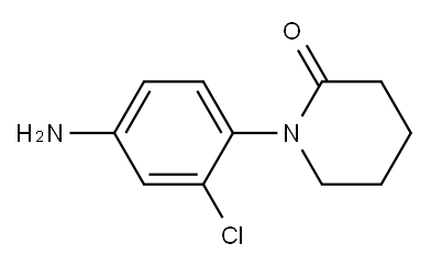 1-(4-amino-2-chlorophenyl)piperidin-2-one Structure