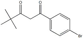 1-(4-bromophenyl)-4,4-dimethylpentane-1,3-dione Structure