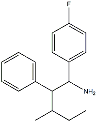 1-(4-fluorophenyl)-3-methyl-2-phenylpentan-1-amine Struktur