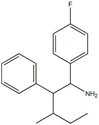 1-(4-fluorophenyl)-3-methyl-2-phenylpentan-1-amine Structure