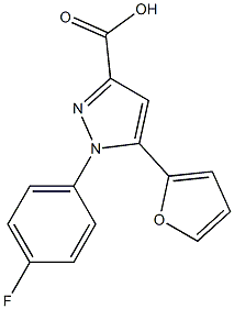 1-(4-fluorophenyl)-5-(furan-2-yl)-1H-pyrazole-3-carboxylic acid
