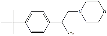 1-(4-tert-butylphenyl)-2-morpholin-4-ylethanamine 化学構造式